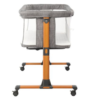150D Encrypted Cationic Cloth , Grey, Bassinet Bed For Babies