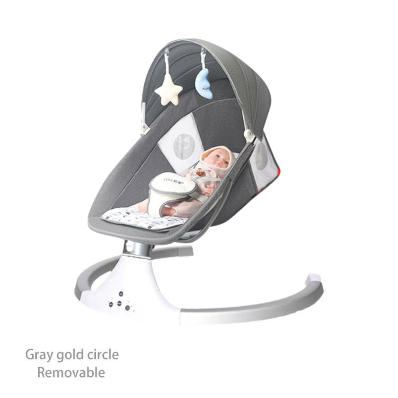 Baby Smart Electric LED Touch Screen Rocking Chair Shaker-Comfort Swing